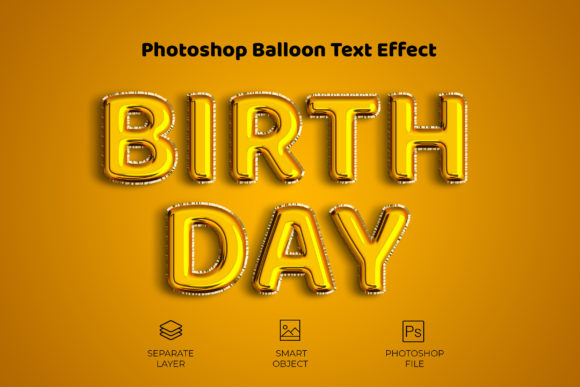Birthday Balloon Text Effect Mockup: A Creative Tool for Every Occasion