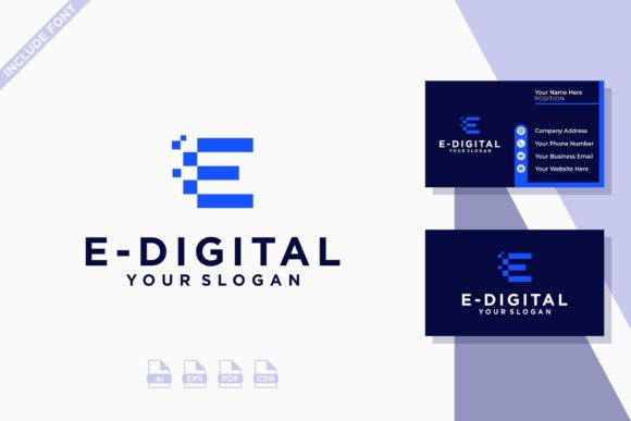Initial Letter E Digital Technology Logo: A Modern Approach to Brand Identity