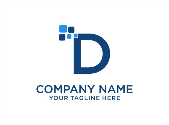 Letter D Digital Logo Design Template