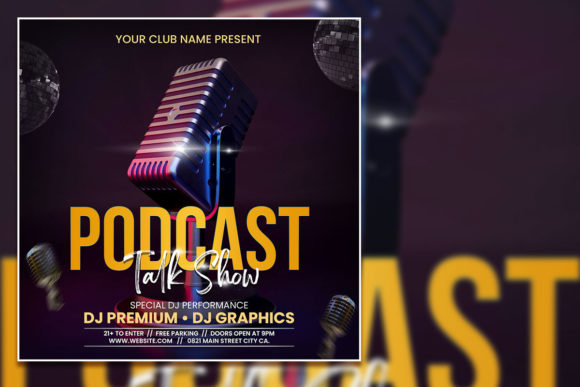 Podcast Talk Show Social Media Post