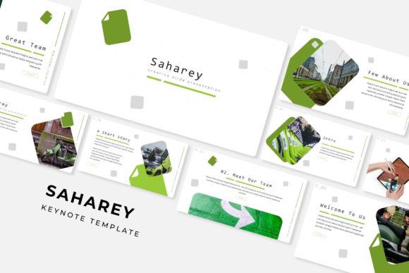 Saharey Keynote Template: Elegant Design for Professional Presentations